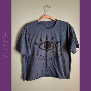 Chemistry, Hot Topic | Soft and Stretchy Slate Blue Good Vibes Shirt | Size: XL